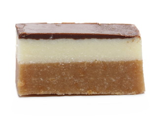 Traditional sweet pastry, cake isolated on white background