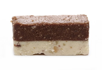 Traditional sweet pastry, cake isolated on white background