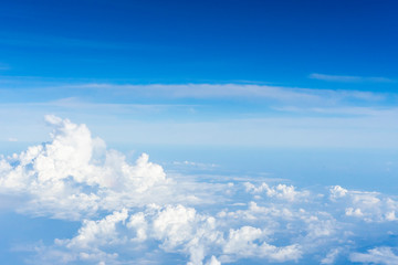 blue sky with white clouds