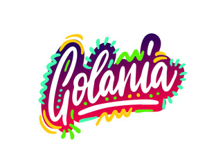 Fototapeta premium Golania. Vector illustration background. Banner, poster, template, invitation.