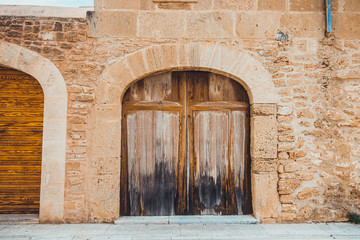 old garage door at majorca