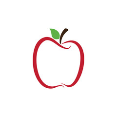 Apple vector illustration design icon logo