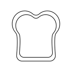 Isolated bread design