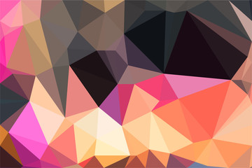 Polygon background illustration vector design