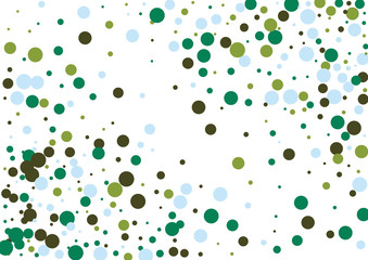 Festive color round confetti background. Abstract frame confetti texture for holiday, postcard, poster, website, carnivals, birthday and children's parties. Cover confetti mock-up. Wedding card layout