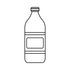 Isolated milk bottle vector design