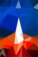 Fototapeta premium Polygon background illustration vector design