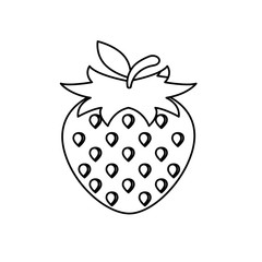 Isolated strawberry fruit vector design