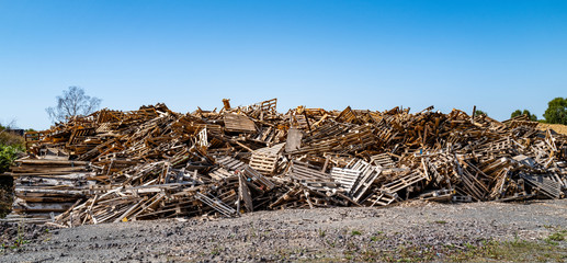 décharge de palettes