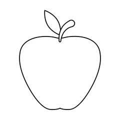 Isolated apple fruit vector design