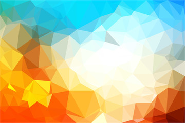 Polygon background illustration vector design