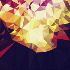 Polygon background illustration vector design