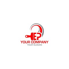 Fototapeta premium EP Painting Logo Design Vector