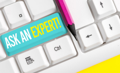 Handwriting text writing Ask An Expert. Conceptual photo confirmation that have read understand and...