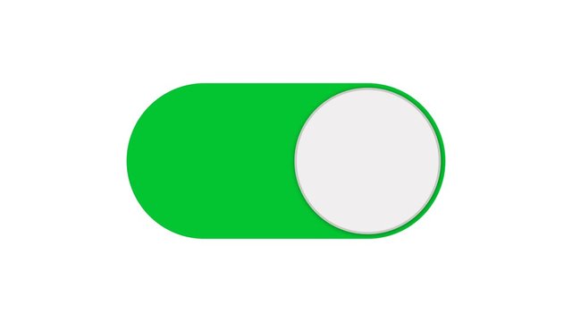 Switch control On and Off. Toggle switch animation. Turning On Or Off. 4K video