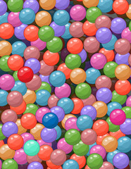 Fototapeta na wymiar Set of colorful balls