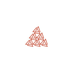 Triangle logo design vector unique, modern