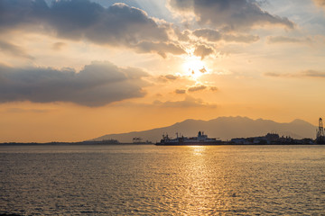 Naklejka premium Sunset over Subic Bay 