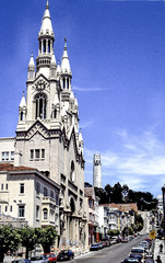 Naklejka premium Saints Peter and Paul church in 1987