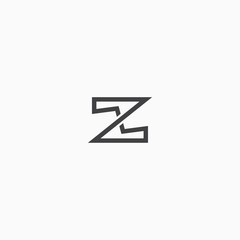 Letter Z Abstract Logo Icon Design Template Vector.