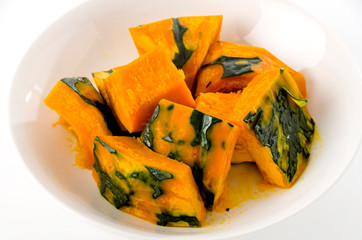 蒸かしカボチャ