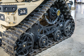Wheels and track of a bomb robot