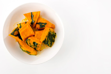 蒸かしカボチャ