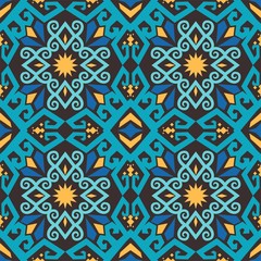 seamless pattern of borneo batik style. traditional Indonesian fabric motif. vector design inspiration. Creative textile background for fashion or cloth. culture motif of dayak