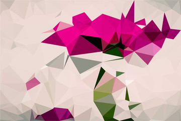 Obraz premium Polygon background illustration vector design