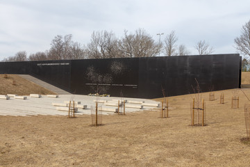 The well maintained monument to the 74000 victims of the Soviet occupation of Estonia 1940-1991 