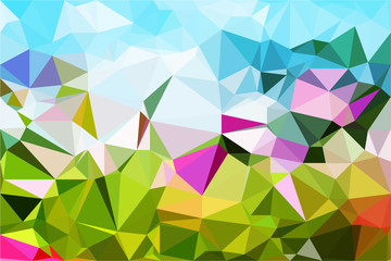 Polygon background illustration vector design