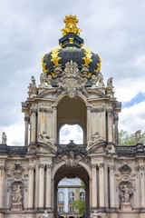 Crown gate in Dresdner Zwinger, Dresden, Germany