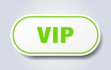 vip sign. vip rounded green sticker. vip