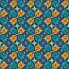 traditional seamless pattern of batik motif. Stylish fabric vector design. Creative textile background for fashion or cloth. Borneo style