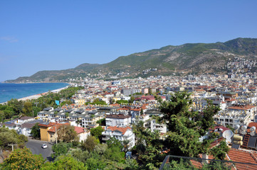 Fototapeta premium Beautiful view of the city of Alanya, Turkey.