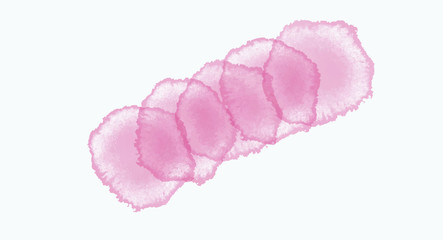 Pink watercolor background for your design, watercolor background concept, vector.