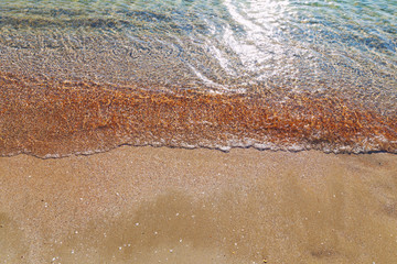 Fototapeta na wymiar Sea sand and summer day.