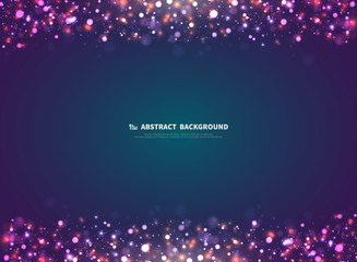 Obraz premium Abstract colorful nightlife bokeh background of new year decoration background. illustration vector eps10