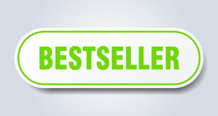 bestseller sign. bestseller rounded green sticker. bestseller