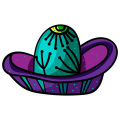 Cinco De Mayo celebration. Mexican Sombrero. National traditional latino costume hat Mexican. - Vector.