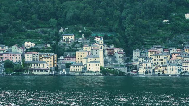 Going from Nesso to Brienno on Lake Como after the sunset