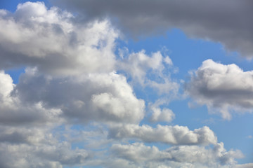 Picturesque textured clouds in the sky at the daytime