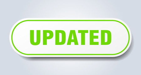 updated sign. updated rounded green sticker. updated
