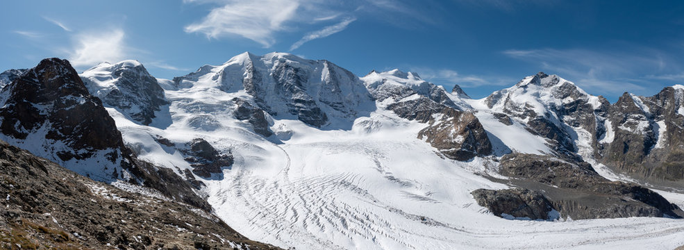 Piz Pal&uuml; panorama von Diavolezza
