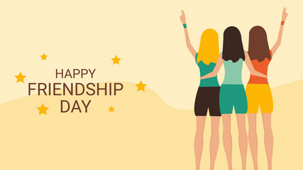 Happy Friendship Day Banner Background