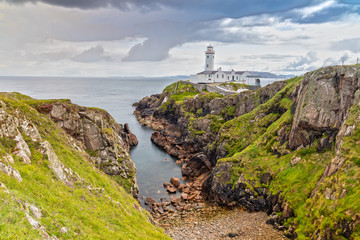 Fototapeta na wymiar Fanad Head Lighthouse in County Donegal, Ireland