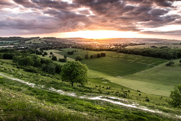 Naklejka premium English countryside landscape