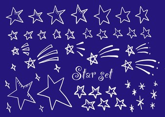 handwritten star set