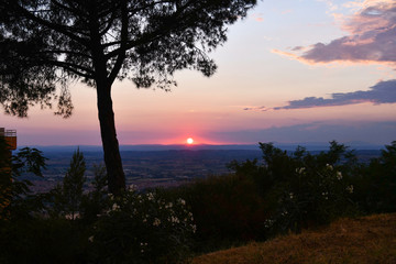 Fototapeta na wymiar Sunset in Tuscany