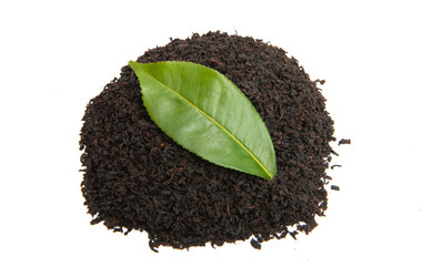 dry tea isolated